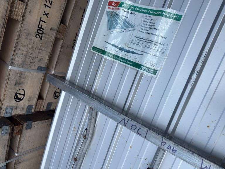 KJ - 10FT Long Galvalume Corrugated Steel Panel