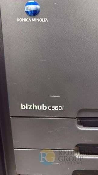 New Konica Minolta bizhub C360i Multifunction Printer, 36/36 ppm, Serial AA2J011007320 w/finisher/stapler