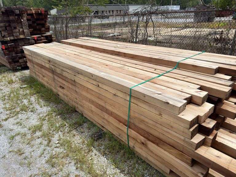 (60) 3 1/2 x 6in - 16-18ft - Overall Dimension Rough Cut Posts image