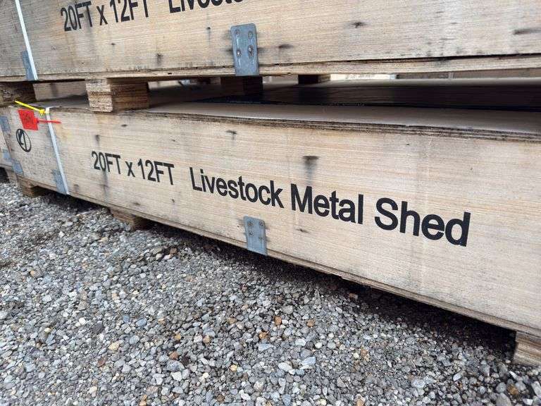 KJ - 20FTx12FT Livestock Metal Shed