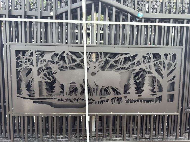 KJ - 7FT(H)x 20FT(L) Metal Farm Driveway Gate