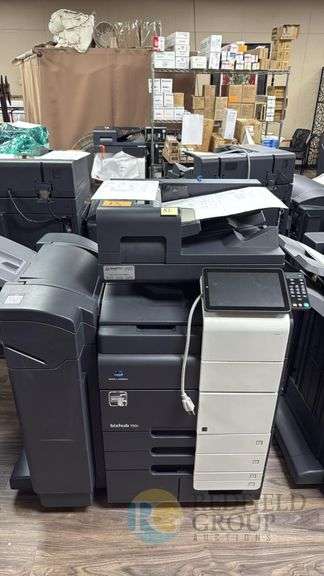 Konica Minolta bizhub 750i Multifunction Printer/Copier, Serial: ACV7011001032 w/finisher/stapler image