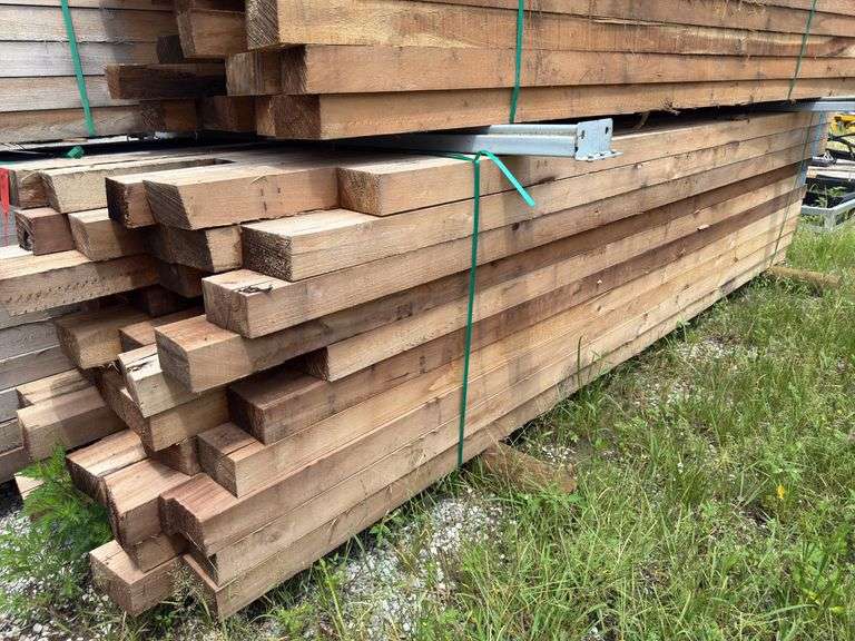 (60) 3 1/2in x 6in - 11-14ft - Overall Dimension Rough Cut Posts