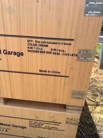 KJ - 45FTx25FT Double Garage Steel Barn Shed