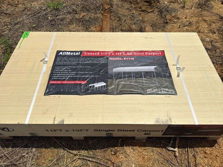 KJ - 11FTx19FT All-Steel Carport