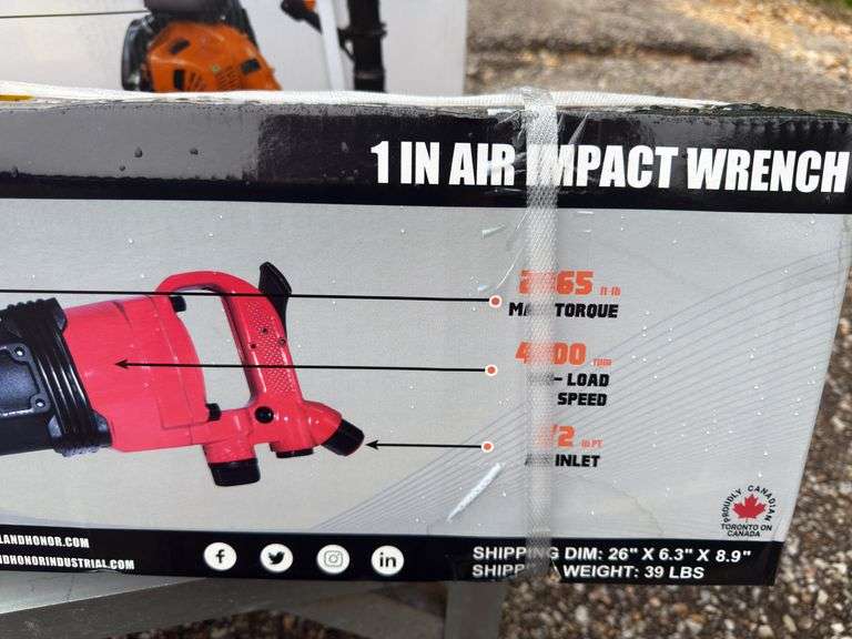 Air Impact Wrench - 1in Drive/2800 N.m Max Torque