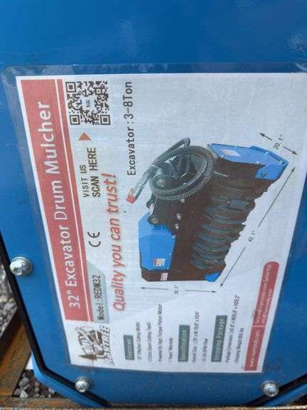 Raytree REDM32 Excavator Mulcher - 32" Width for CAT 3-8 Ton