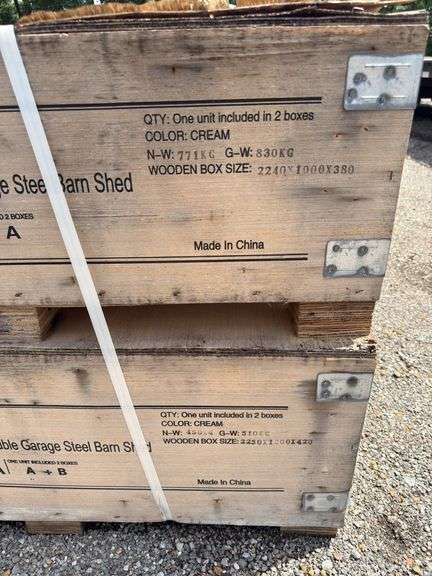 KJ - 33FTx25FT Double Garage Steel Barn