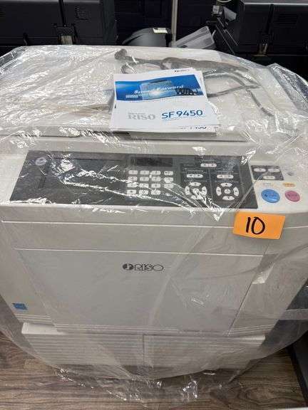 Never Installed new RISO SF9450 Digital Duplicator with Color Drum System image