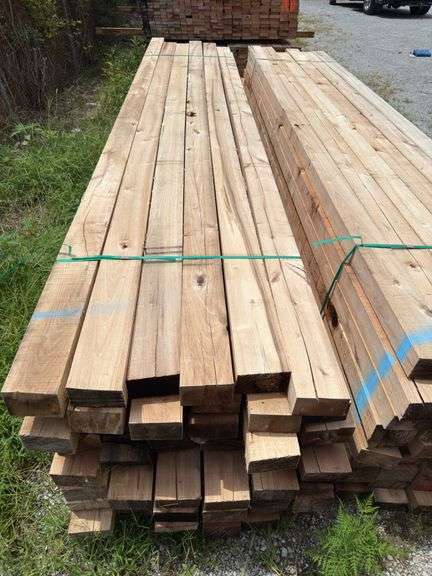 (60) 3 1/2 x 6in - 16-18ft - Overall Dimension Rough Cut Posts