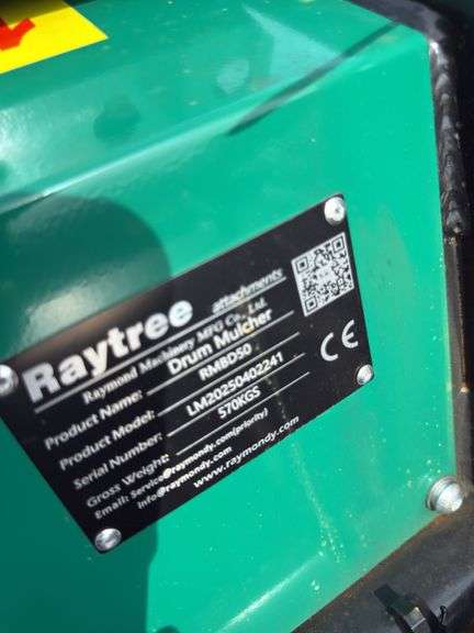 Raytree Skidsteer RMBD50 Drum Mulcher - 50" Width with 25 Cutting Teeth