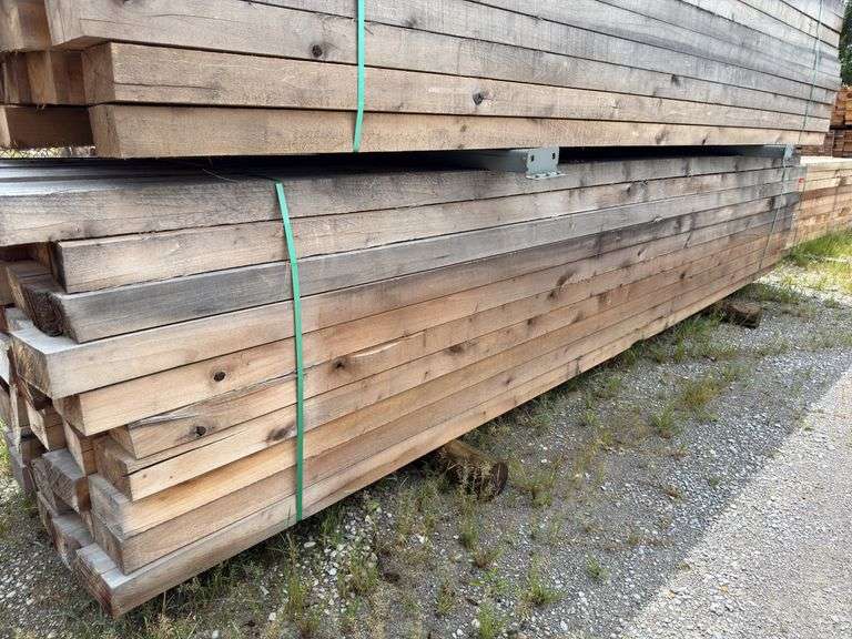 (60) 3 1/2in x 6in - 16-17ft - Overall Dimension Rough Cut Posts image