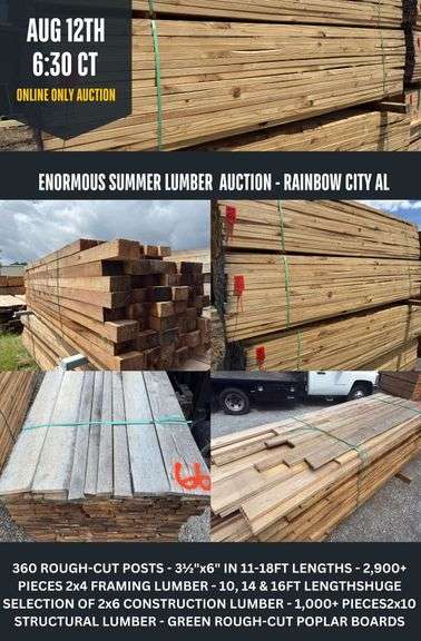 Enormous Building Lumber Sale