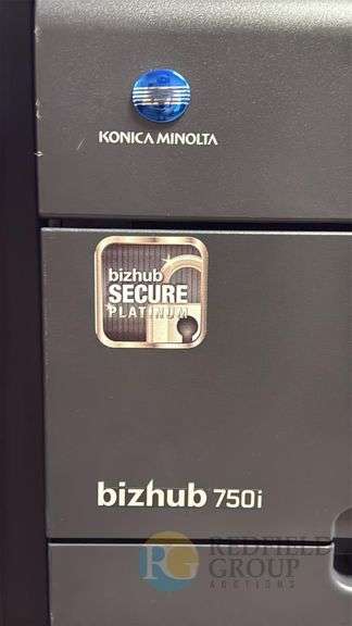 Konica Minolta bizhub 750i Multifunction Printer/Copier, Serial: ACV7011001032 w/finisher/stapler