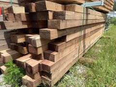 (60) 3 1/2in x 6in - 11-14ft - Overall Dimension Rough Cut Posts