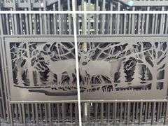 KJ - 7FT(H)x 20FT(L) Metal Farm Driveway Gate