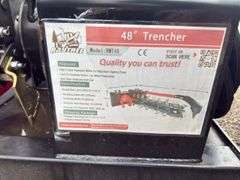 Raytree Skidsteer RMT48 Trencher - 4ft Bar with 8" Chain