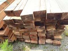 (60) 3 1/2 x 6in - 16-18ft - Overall Dimension Rough Cut Posts