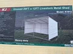 KJ - 20FTx12FT Livestock Metal Shed