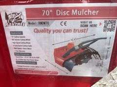 Raytree Skidsteer RMDM70 Disc Mulcher - 60" Disc with 44 Teeth