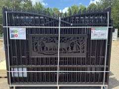 KJ - 7FT(H)x 20FT(L) Metal Farm Driveway Gate
