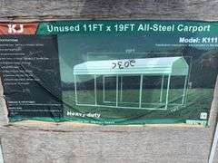 KJ - 11FTx19FT All-Steel Carport