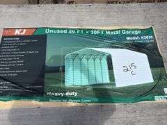 KJ - Unused 20 FT x 30FT Metal Garage