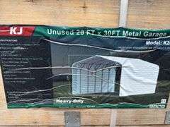 KJ - Unused 20 FT x 30FT Metal Garage