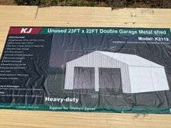 KJ - 23ftx22ft Double Garage Metal shed