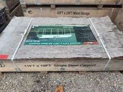 KJ - 11FTx19FT All-Steel Carport
