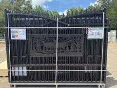 KJ - 7FT(H)x 20FT(L) Metal Farm Driveway Gate