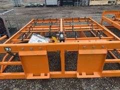 Skidsteer Hay Accumulator Grapple - 8-10 Square Bales