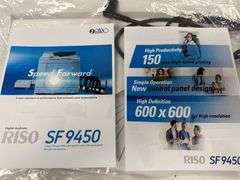 Never Installed new RISO SF9450 Digital Duplicator with Color Drum System