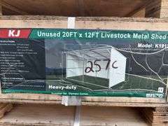 KJ - 20FTx12FT Livestock Metal Shed