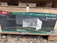 KJ - 20FTx12FT Livestock Metal Shed