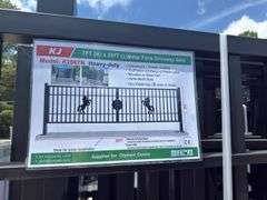 KJ - 7FT(H)x 20FT(L) Metal Farm Driveway Gate
