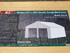 KJ - 23ftx22ft Double Garage Metal shed