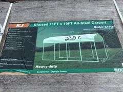 KJ - 11FTx19FT All-Steel Carport
