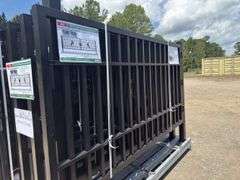 KJ - 7FT(H)x 20FT(L) Metal Farm Driveway Gate