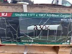 KJ - 11FTx19FT All-Steel Carport