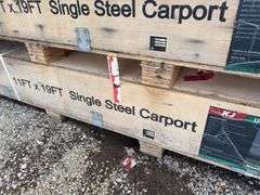 KJ - 11FTx19FT All-Steel Carport