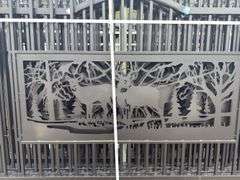 KJ - 7FT(H)x 20FT(L) Metal Farm Driveway Gate