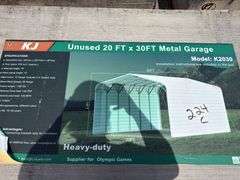 KJ - Unused 20 FT x 30FT Metal Garage