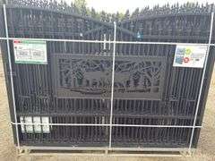 KJ - 7FT(H)x 20FT(L) Metal Farm Driveway Gate