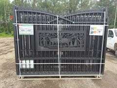 KJ - 7FT(H)x 20FT(L) Metal Farm Driveway Gate
