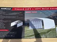 KJ - Unused 20 FT x 30FT Metal Garage