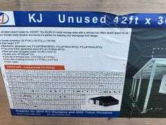 KJ - 42FT x 30FT Metal Storage Shed