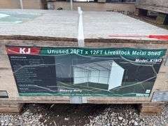 KJ - 20FTx12FT Livestock Metal Shed
