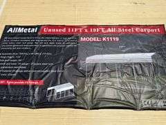 KJ - 11FTx19FT All-Steel Carport