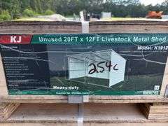KJ - 20FTx12FT Livestock Metal Shed